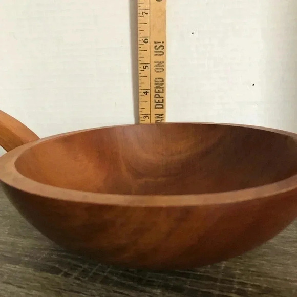 Vtg Baribocraft Wood  Handled Bowl - Picture 7 of 9
